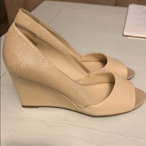 Franco Sarto Nude Wedges!